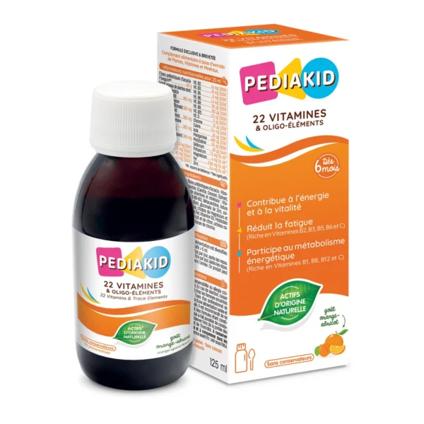 Pediakid сироп с 22 витамина и микроелемента, 125 мл