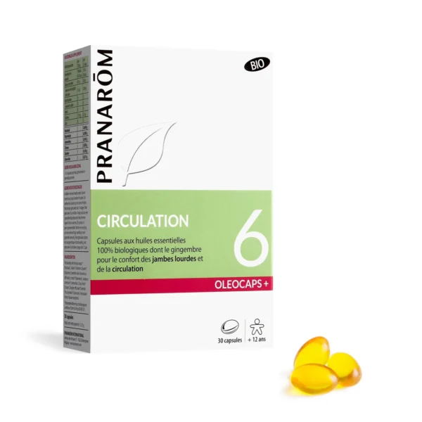 Pranarom Oleocaps+ 6 Кръвообращение био капсули, 30 броя