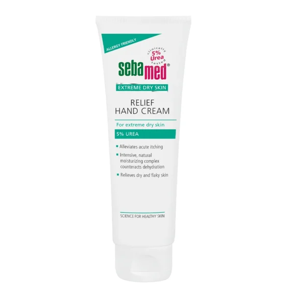 Sebamed облекчаващ крем за ръце за изключително суха кожа с 5% урея, 75 мл