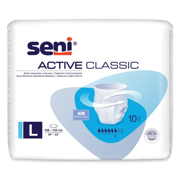 Seni Active Classic абсорбиращи гащи, размер M, 10 броя