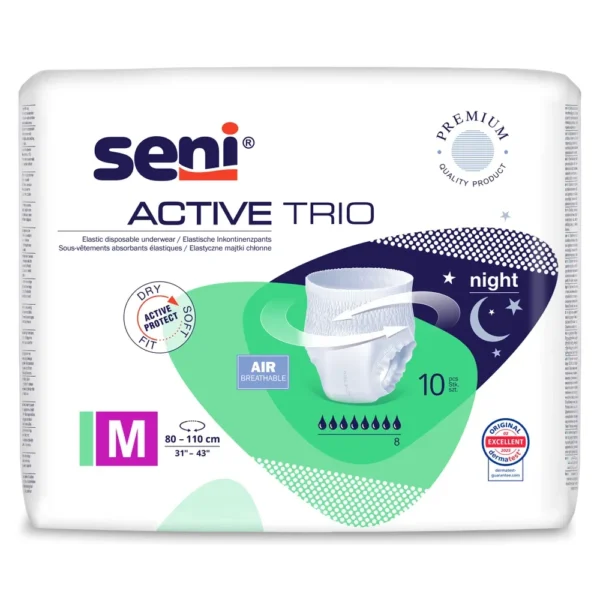 Seni Active Trio абсорбиращи гащи, размер L, 10 броя