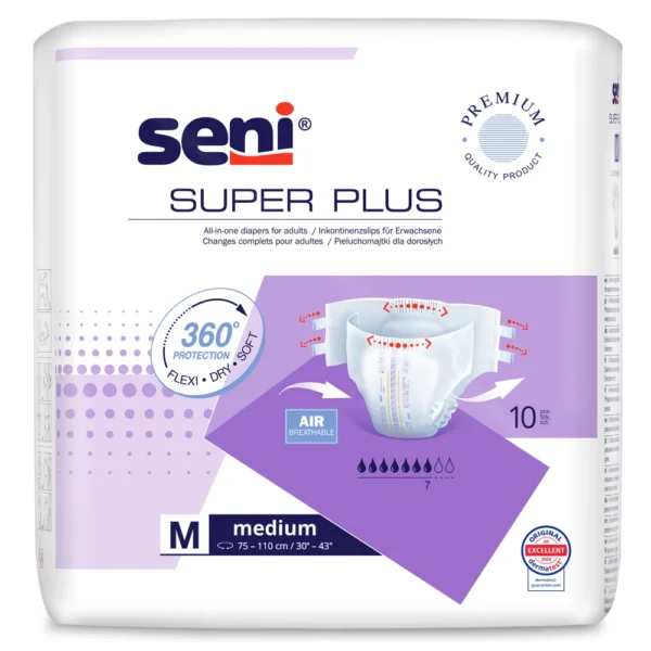 Seni Super Plus универсални пелени за възрастни, размер L, 10 броя