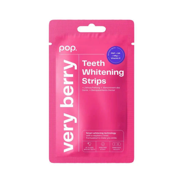 Smilepen POP избелващи лентички за зъби, горски плодове, 7x2 бр.