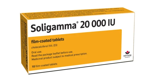 Soligamma 20 000 IU филмирани таблетки, 10 таблетки
