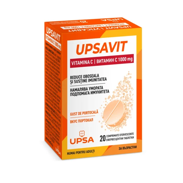 Upsavit витамин C 1000 mg ефервесцентни таблетки, 20 броя