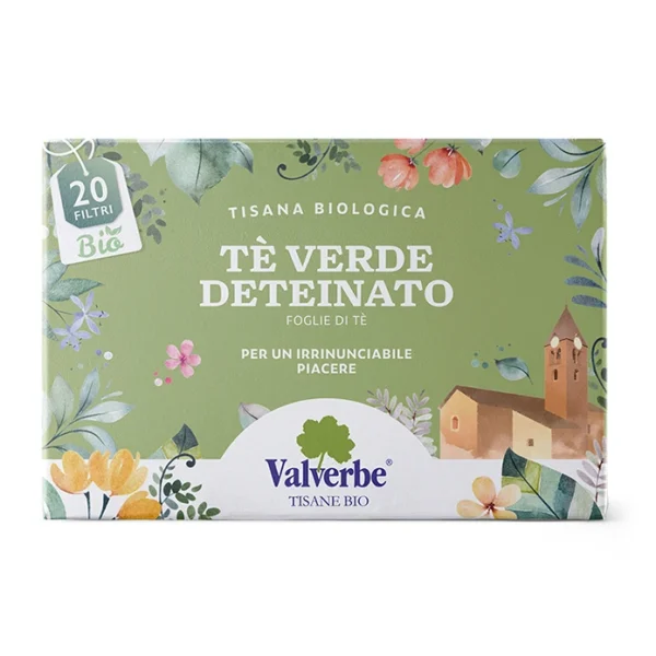 Valverbe зелен чай без кофеин, 20 филтъра