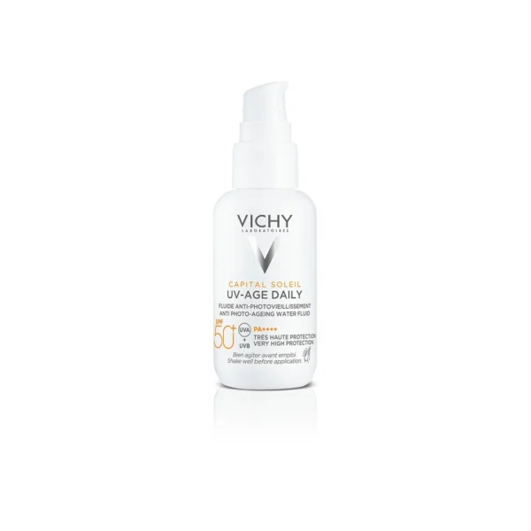 Vichy Capital Soleil UV-Age Daily флуид против фотостареене SPF 50+, 40 мл