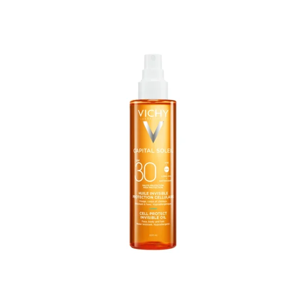 Vichy Capital Soleil защитно масло с невидимо покритие Cell Protect SPF30, 200 мл