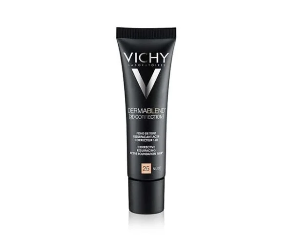 Vichy Dermablend 3D Коригиране коригиращ фон дьо тен, нюанс 25 Nude, 30 мл