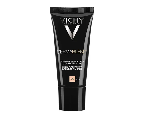 Vichy Dermablend коригиращ фон дьо тен флуид, нюанс 25 Nude, 30 мл