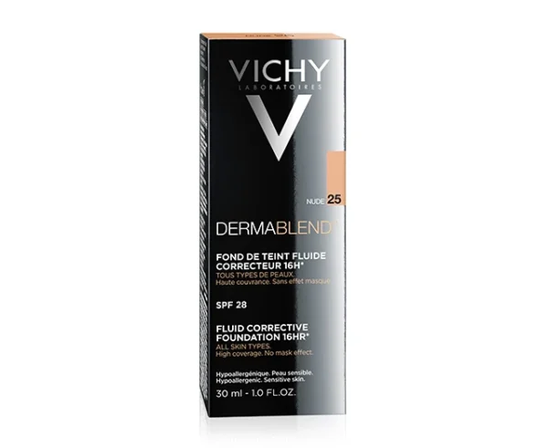 Vichy Dermablend коригиращ фон дьо тен флуид, нюанс 25 Nude, 30 мл — снимка 2