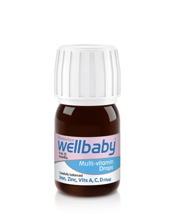 Vitabiotics Wellbaby мултивитаминни капки за бебета, 30 мл — снимка 2