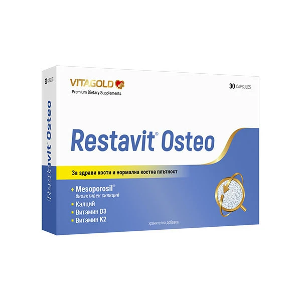 Vitagold Restavit Osteo за кости и нормална костна плътност, 30 капсули