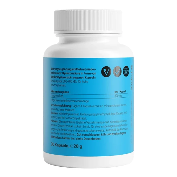 ZeinPharma хиалуронова киселина 800 мг, 30 капсули — снимка 2