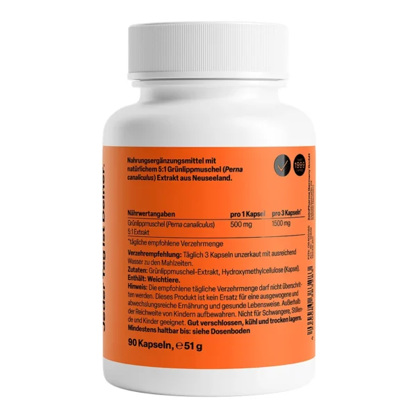 ZeinPharma зеленоуста мида 500 мг, 90 капсули — снимка 2